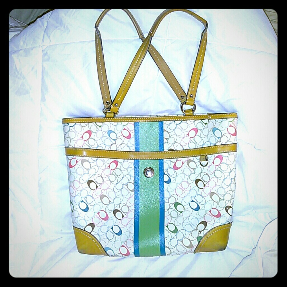 Coach leather purse